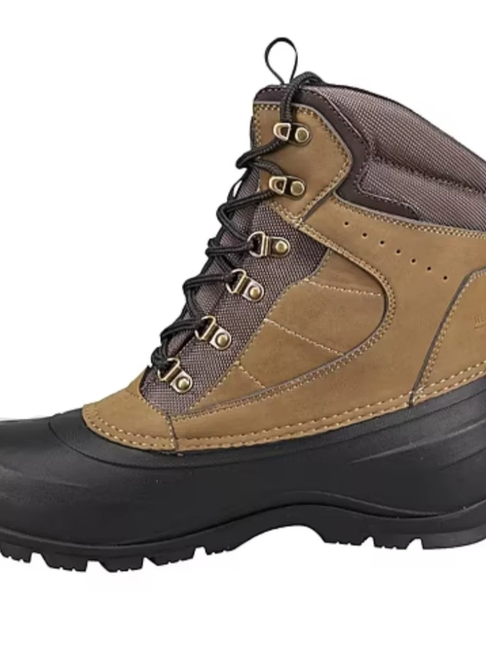 Weatherproof Men's Blake Waterproof Insulated Flat Heel Winter Boots Olive Sz 13